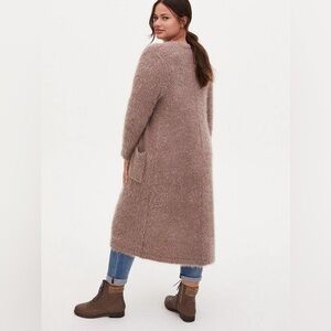 Torrid women’s long‎ cardigan taupe-Zise 0